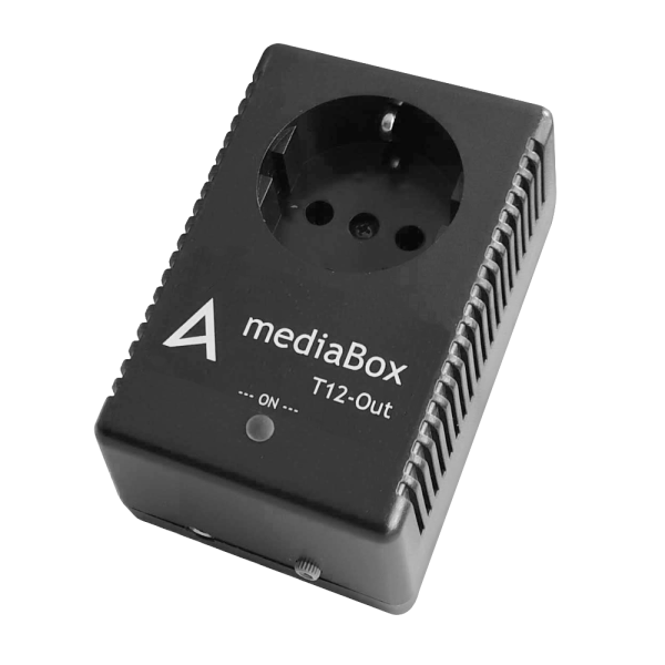 Frontansicht mediaBox T12-Out